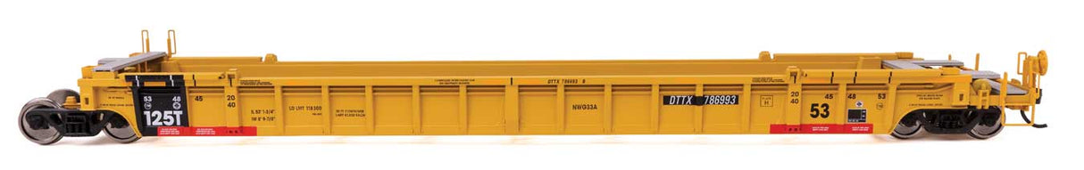 NSC Articulated 3-Unit 53' Well Car - Ready-to-Run -- TTX #786993-2
