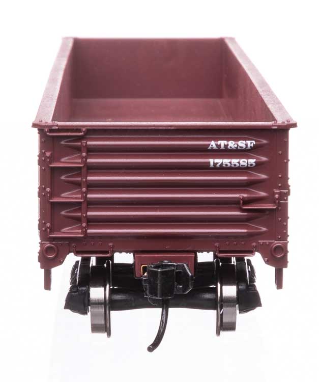40' 50-Ton Drop Bottom Gondola - Ready to Run -- Santa Fe #175585-4