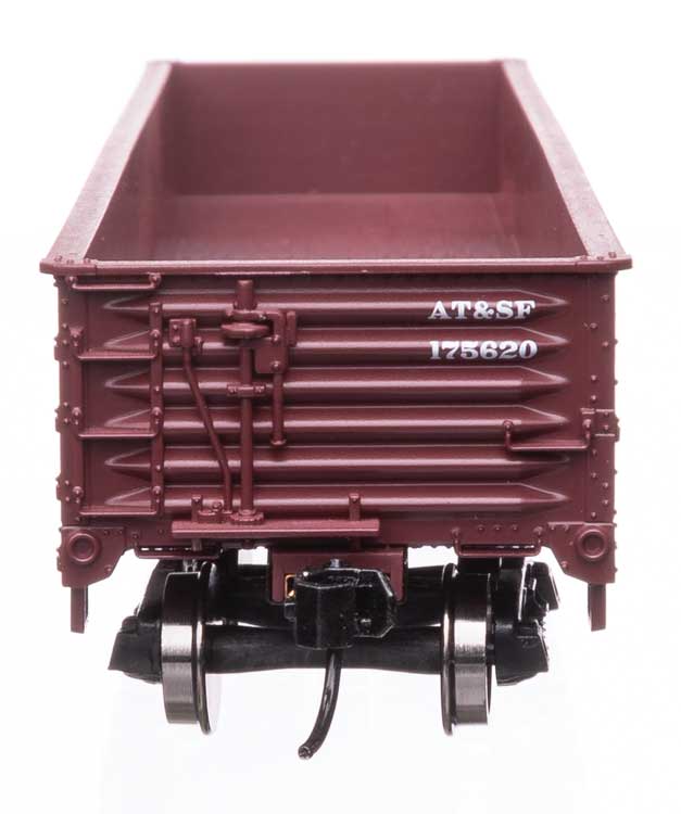 40' 50-Ton Drop Bottom Gondola - Ready to Run -- Santa Fe #175620-3