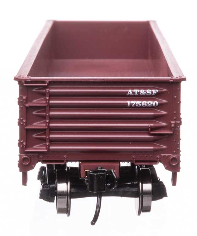 40' 50-Ton Drop Bottom Gondola - Ready to Run -- Santa Fe #175620-4