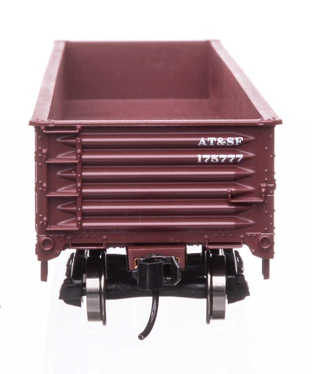 40' 50-Ton Drop Bottom Gondola - Ready to Run -- Santa Fe #175777-4