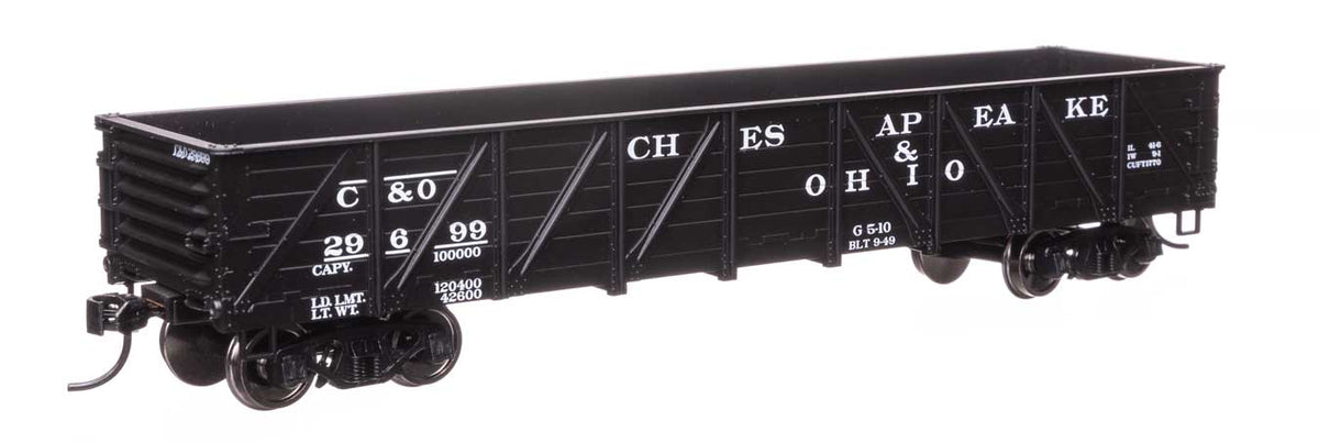 40' 50-Ton Drop Bottom Gondola - Ready to Run -- Chesapeake & Ohio #29699-2