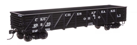 40' 50-Ton Drop Bottom Gondola - Ready to Run -- Chesapeake & Ohio #29699-2