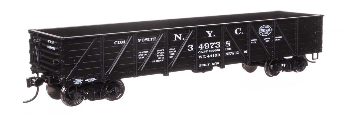 40' 50-Ton Drop Bottom Gondola - Ready to Run -- New York Central #349738-1