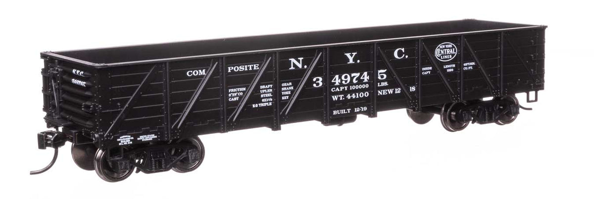 40' 50-Ton Drop Bottom Gondola - Ready to Run -- New York Central #349745-1