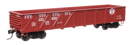 40' 50-Ton Drop Bottom Gondola - Ready to Run -- Pennsylvania Railroad #351490-2