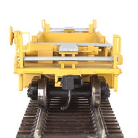 Thrall Rebuilt 40' Well Car - Ready to Run -- Trailer-Train DTTX #53135 (yellow, black; Black & White Logo)