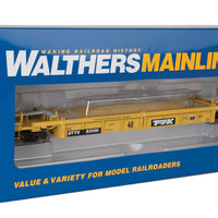 Thrall Rebuilt 40' Well Car - Ready to Run -- Trailer-Train DTTX #53135 (yellow, black; Black & White Logo)
