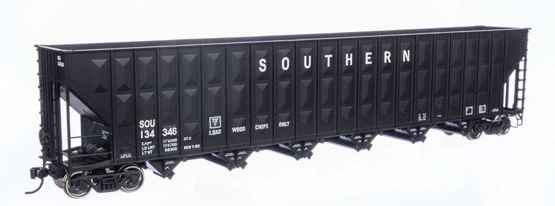 Greenville 7,000 Cubic Foot Wood Chip Hopper - Ready to Run -- Southern #134346 (black)-1