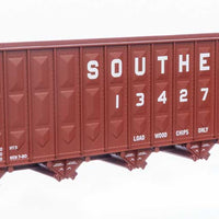 Greenville 7,000 Cubic Foot Wood Chip Hopper - Ready to Run -- Southern #134274 (brown)