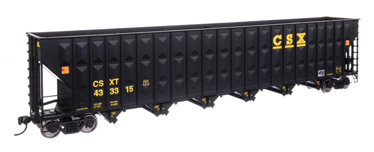 73' Greenville 7,000 Cubic Foot Wood Chip Hopper - Ready to Run -- CSX #433315-2