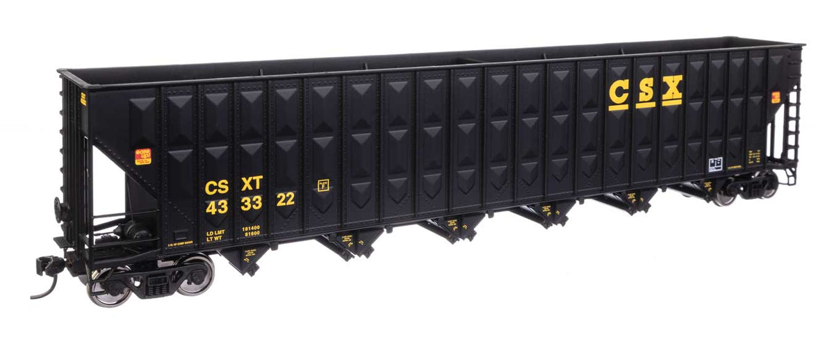73' Greenville 7,000 Cubic Foot Wood Chip Hopper - Ready to Run -- CSX #433322-1