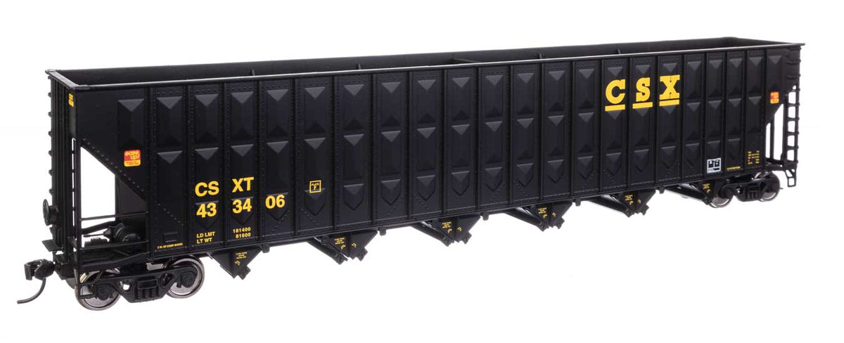 73' Greenville 7,000 Cubic Foot Wood Chip Hopper - Ready to Run -- CSX #433406-1