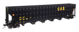 73' Greenville 7,000 Cubic Foot Wood Chip Hopper - Ready to Run -- CSX #433450-1