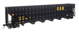 73' Greenville 7,000 Cubic Foot Wood Chip Hopper - Ready to Run -- CSX #433450-2