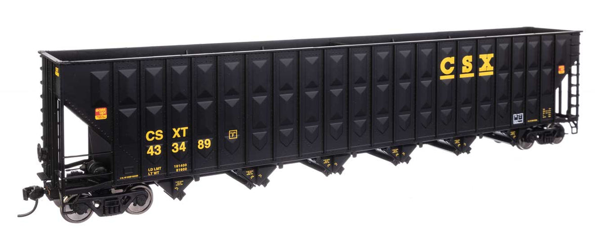 73' Greenville 7,000 Cubic Foot Wood Chip Hopper - Ready to Run -- CSX #433489-1
