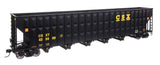 73' Greenville 7,000 Cubic Foot Wood Chip Hopper - Ready to Run -- CSX #433489-1