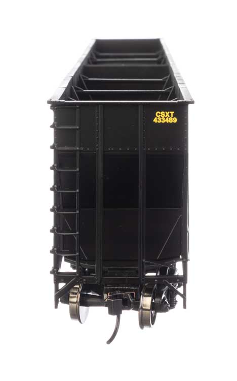 73' Greenville 7,000 Cubic Foot Wood Chip Hopper - Ready to Run -- CSX #433489-4
