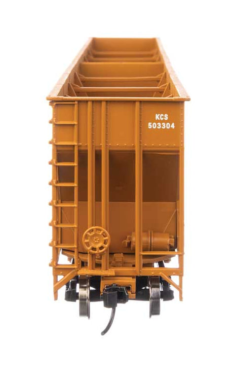 73' Greenville 7,000 Cubic Foot Wood Chip Hopper - Ready to Run -- Kansas City Southern #503304-3