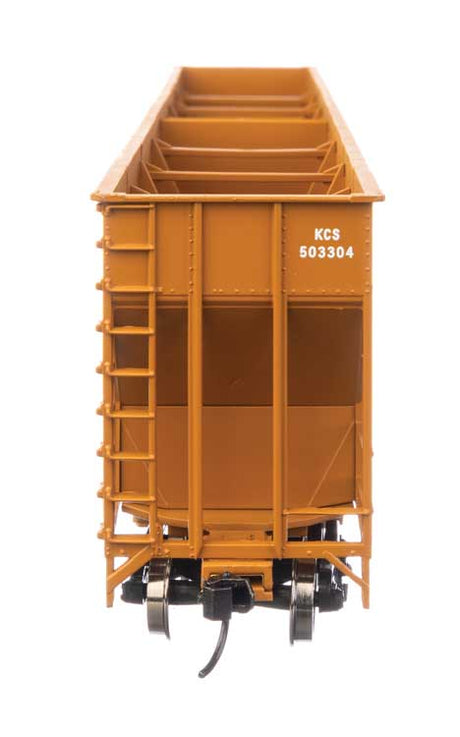 73' Greenville 7,000 Cubic Foot Wood Chip Hopper - Ready to Run -- Kansas City Southern #503304-4