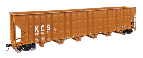 73' Greenville 7,000 Cubic Foot Wood Chip Hopper - Ready to Run -- Kansas City Southern #503908-2