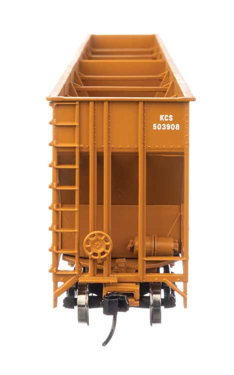 73' Greenville 7,000 Cubic Foot Wood Chip Hopper - Ready to Run -- Kansas City Southern #503908-3