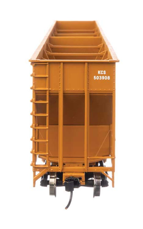 73' Greenville 7,000 Cubic Foot Wood Chip Hopper - Ready to Run -- Kansas City Southern #503908-4