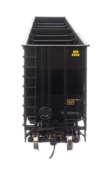 73' Greenville 7,000 Cubic Foot Wood Chip Hopper - Ready to Run -- Meridian & Bigbee #2004-3