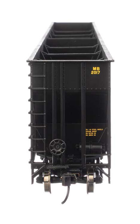 73' Greenville 7,000 Cubic Foot Wood Chip Hopper - Ready to Run -- Meridian & Bigbee #2017-3