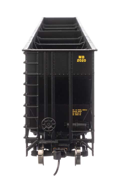 73' Greenville 7,000 Cubic Foot Wood Chip Hopper - Ready to Run -- Meridian & Bigbee #2020-3
