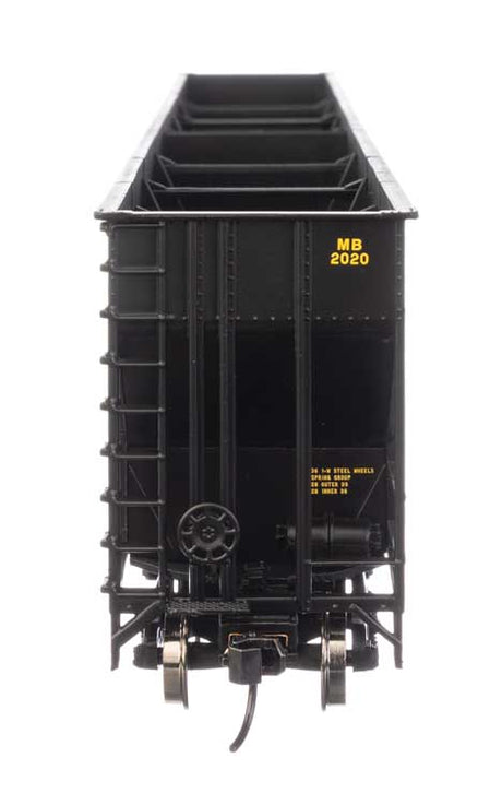 73' Greenville 7,000 Cubic Foot Wood Chip Hopper - Ready to Run -- Meridian & Bigbee #2020-3