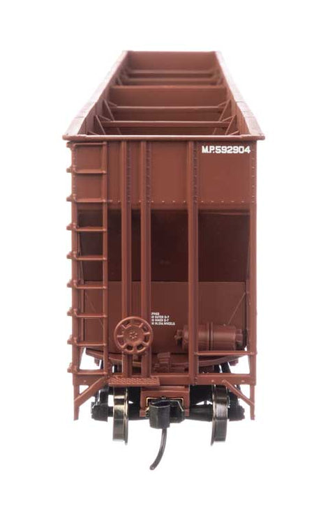 73' Greenville 7,000 Cubic Foot Wood Chip Hopper - Ready to Run -- Missouri Pacific #592904-3