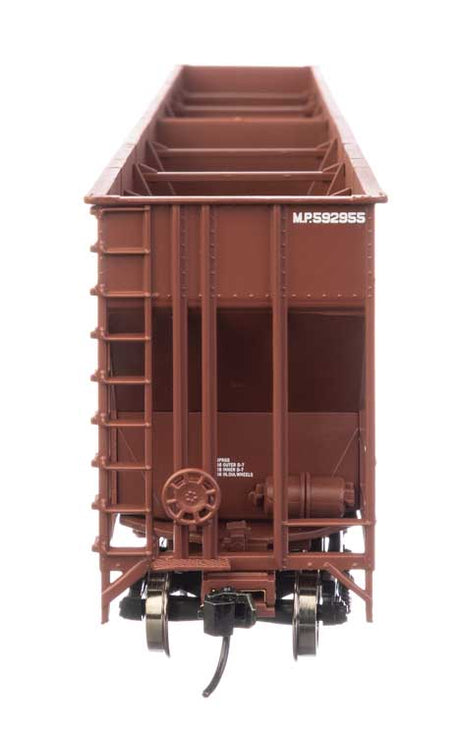 73' Greenville 7,000 Cubic Foot Wood Chip Hopper - Ready to Run -- Missouri Pacific #592955-3