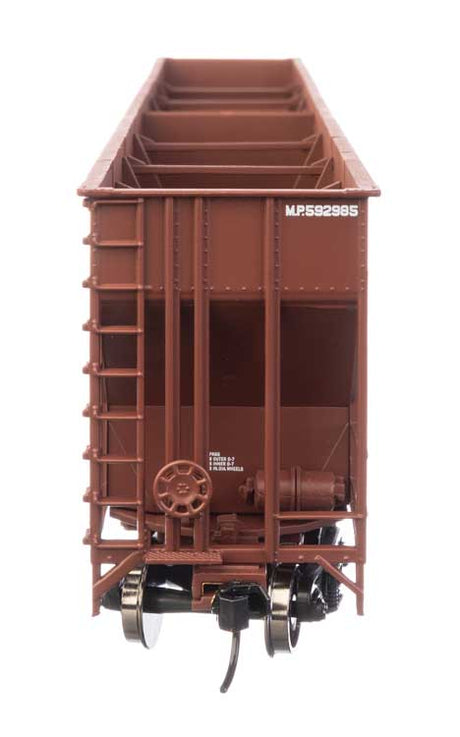73' Greenville 7,000 Cubic Foot Wood Chip Hopper - Ready to Run -- Missouri Pacific #592985-3
