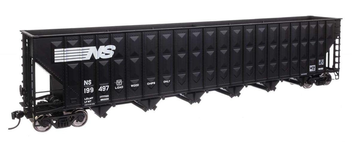 73' Greenville 7,000 Cubic Foot Wood Chip Hopper - Ready to Run -- Norfolk Southern #199497-1