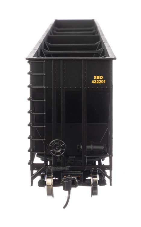 73' Greenville 7,000 Cubic Foot Wood Chip Hopper - Ready to Run -- Seaboard System #432201-3
