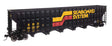 73' Greenville 7,000 Cubic Foot Wood Chip Hopper - Ready to Run -- Seaboard System #432237-1