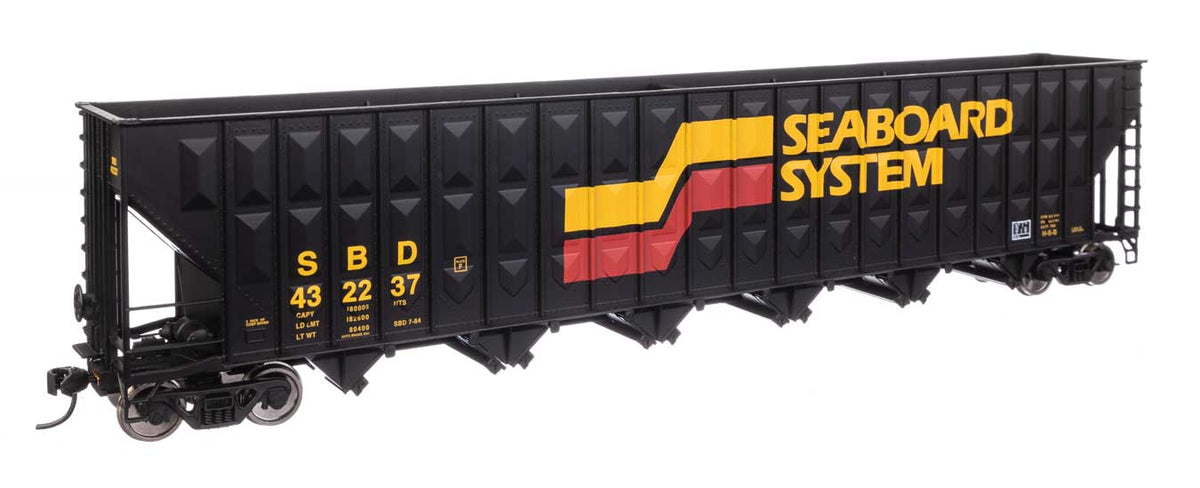 73' Greenville 7,000 Cubic Foot Wood Chip Hopper - Ready to Run -- Seaboard System #432237-1
