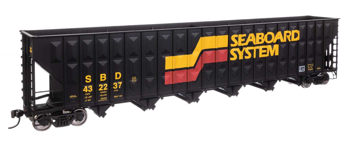 73' Greenville 7,000 Cubic Foot Wood Chip Hopper - Ready to Run -- Seaboard System #432237-2