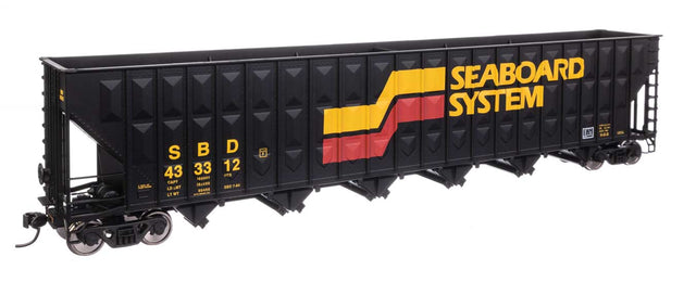73' Greenville 7,000 Cubic Foot Wood Chip Hopper - Ready to Run -- Seaboard System #433312-1