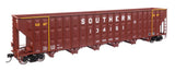 73' Greenville 7,000 Cubic Foot Wood Chip Hopper - Ready to Run -- Southern Railway #134151 (brown)-1