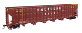73' Greenville 7,000 Cubic Foot Wood Chip Hopper - Ready to Run -- Southern Railway #134151 (brown)-2