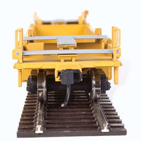 Thrall Rebuilt 40' Well Car - Ready to Run -- TTX DTTX #745848 (yellow, black, black & white logo, yellow conspicuity stri