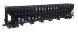 73' Greenville 7,000 Cubic Foot Wood Chip Hopper - Ready to Run -- Southern Railway #134195 (black)-1