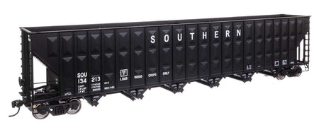 73' Greenville 7,000 Cubic Foot Wood Chip Hopper - Ready to Run -- Southern Railway #134213 (black)-1