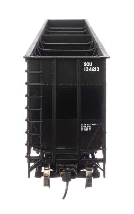 73' Greenville 7,000 Cubic Foot Wood Chip Hopper - Ready to Run -- Southern Railway #134213 (black)-4