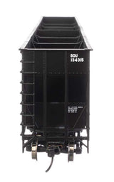 73' Greenville 7,000 Cubic Foot Wood Chip Hopper - Ready to Run -- Southern Railway #134215 (black)-4