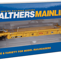 Thrall Rebuilt 40' Well Car - Ready to Run -- TTX DTTX #53037 (yellow, black, small red TTX and Next Road logo, yellow con