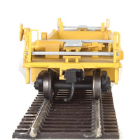 Thrall Rebuilt 40' Well Car - Ready to Run -- TTX DTTX #747298 (yellow, black, black & white logo, yellow conspicuity stri