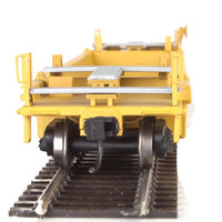 Thrall Rebuilt 40' Well Car - Ready to Run -- TTX DTTX #747374 (yellow, black, black & white logo, yellow conspicuity stri